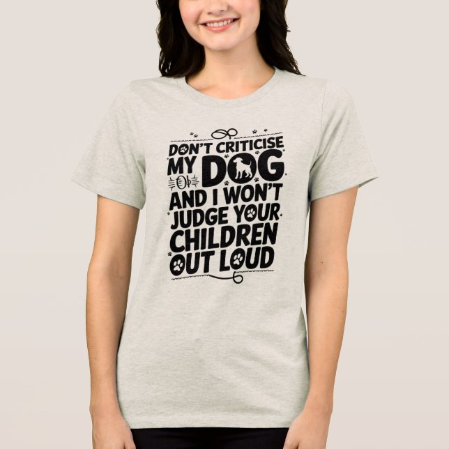 Varning om hundägare t shirt (Framsida)