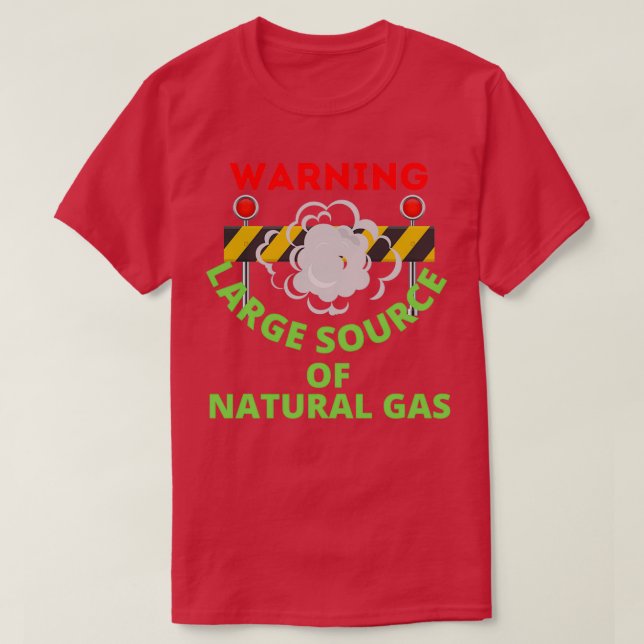 varning om stora naturgaskällor 1 t shirt (Design framsida)