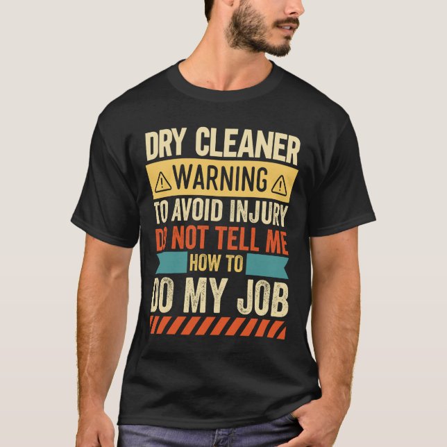 Varning om torr rengöring t shirt (Framsida)