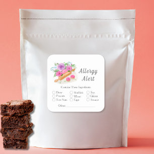 Varning om vattenfärg Rullande stift Ro-depåer All Fyrkantigt Klistermärke