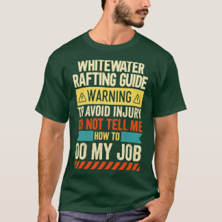 Varning om Whitewater Raiting Guide T Shirt