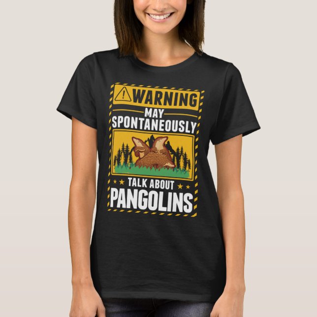 Varning Pangolin T Shirt (Framsida)