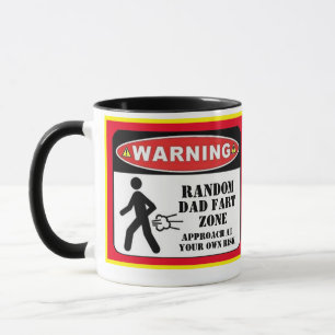Varning Pappa Fart Zon Fars dag-gåva till pappa Mugg