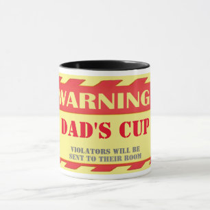 Varning: Pappa mugg, Funny Fars dag-kaffe Mugg
