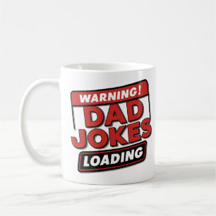 Varning! Pappa-skämt" - Roligt och fetstil Kaffemugg