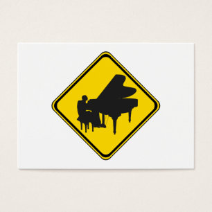 Varning: Piano Player Ahead! Visitkort
