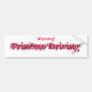 Varning Prinsessa Vid Ratton Bildekal