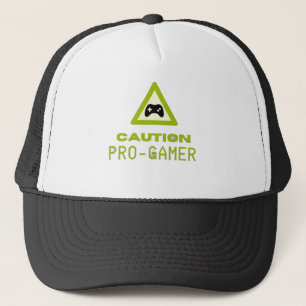 Varning Pro-Gamer Truckerhatt - Retro Spelstil Keps