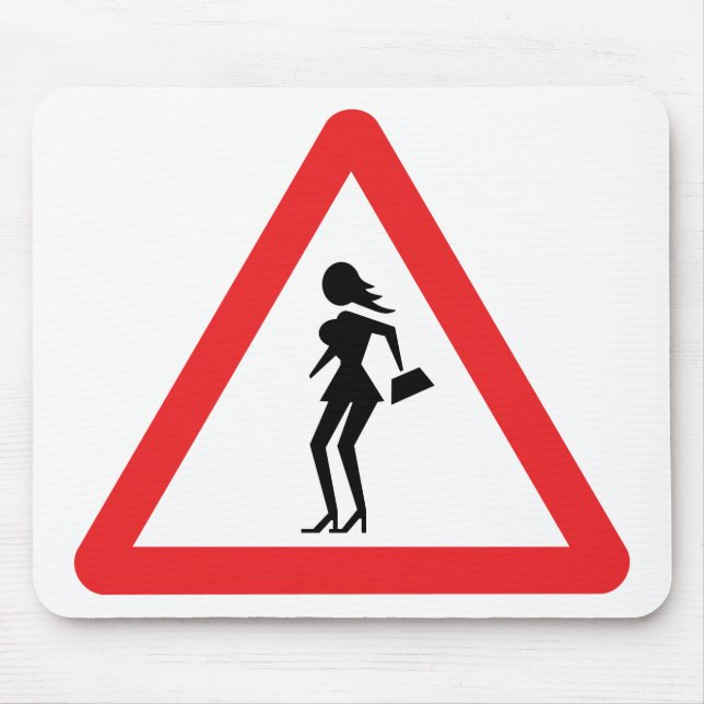 Varning Prostitute Road Traffic Sign Musmatta (Framsidan)