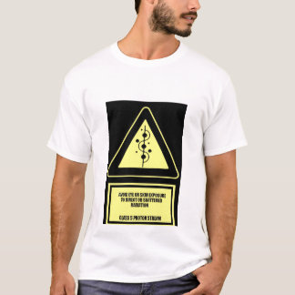 varning: protonen strömmer t-shirt
