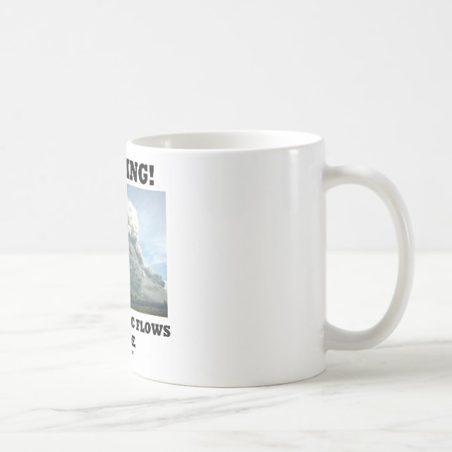 Varning! Pyroclastic flödesinsida (Volcanology) Kaffemugg (Höger)