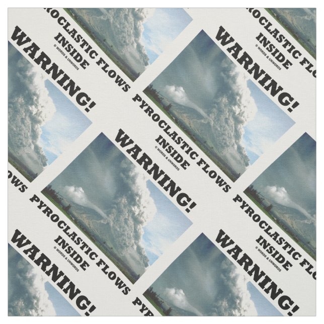 Varning! Pyroklastiska flöden innanför Volcano Tyg (Provkarta)