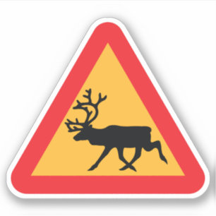 Varning Rener Svenska trafikskylt Klistermärken