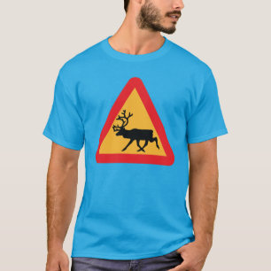 Varning Rener Svenska trafikskylt T-shirt