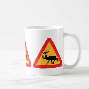 Varning Rener Svenskt trafiktecken Kaffemugg