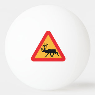 Varning Rener Svenskt trafiktecken Pingisboll