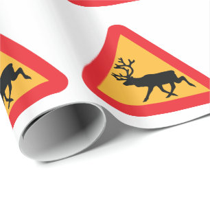 Varning Rener Svenskt trafiktecken Presentpapper