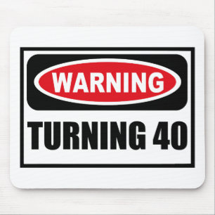 Varning ROTERANDE 40 Mousepad Musmatta