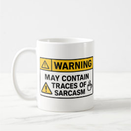 Varning: Sarcasm Inuti – Kontorsmugg Kaffemugg