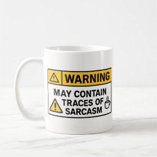 Varning: Sarcasm Inuti – Kontorsmugg Kaffemugg