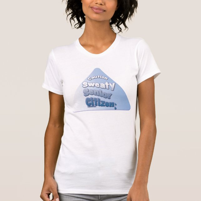 "Varning Senior Citizen" Tee Shirt (Framsida)