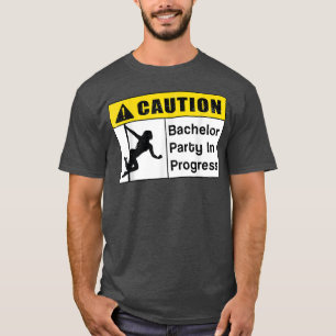 Varning Sjungkarlsgrej Pågår Brudgumme T Shirt