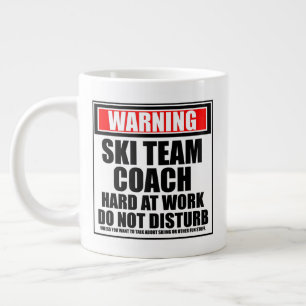 Varning Ski Team Coach Hard On Work stör inte Jumbo Mugg
