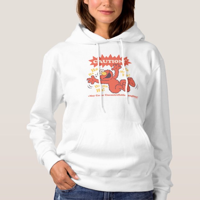 Varning Skrattande Elmo Framför T Shirt (Framsida)
