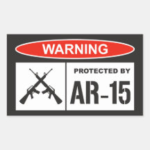 Varning Skyddad Av AR-15 Hemmaföretag