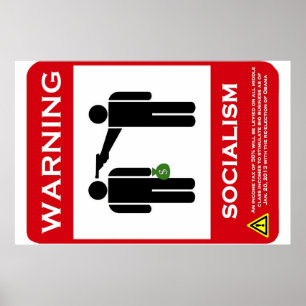 Varning: Socialismaffisch Poster