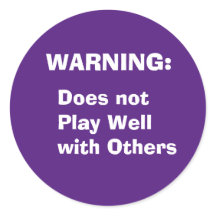 Varning! Spelar inte bra med andra Mugg