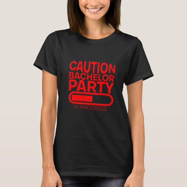 Varning Speningsfest Pågår       T Shirt (Framsida)