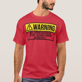 Varning Sport Dodgeball vänner retro T Shirt