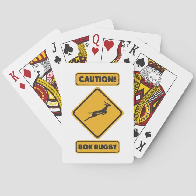 Varning - SpringBoks Korsar Casinokort (Baksidan)