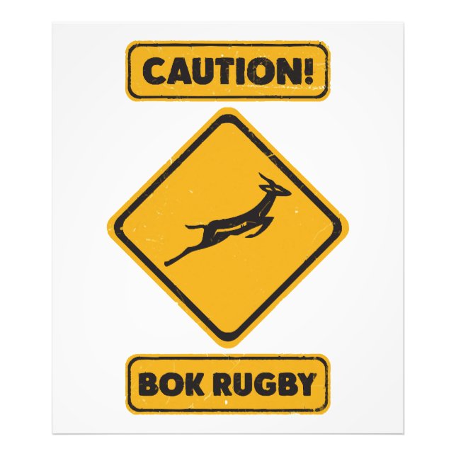Varning - SpringBoks Korsar Fototryck (Framsidan)