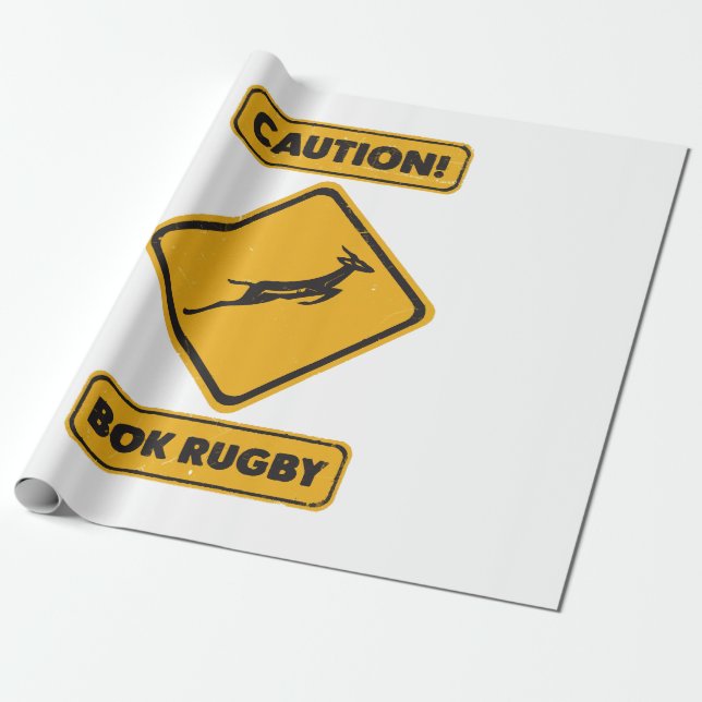 Varning - SpringBoks Korsar Presentpapper (Utrullad)