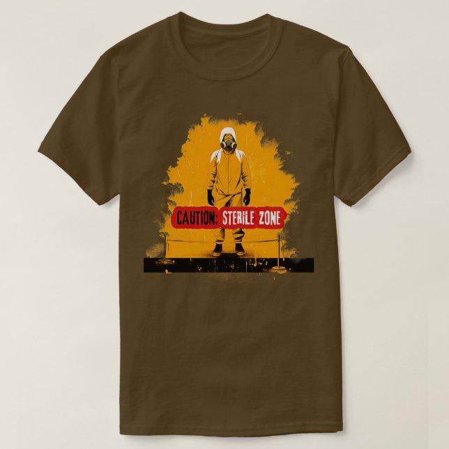 Varning Steril Zon 1 T Shirt (Design framsida)
