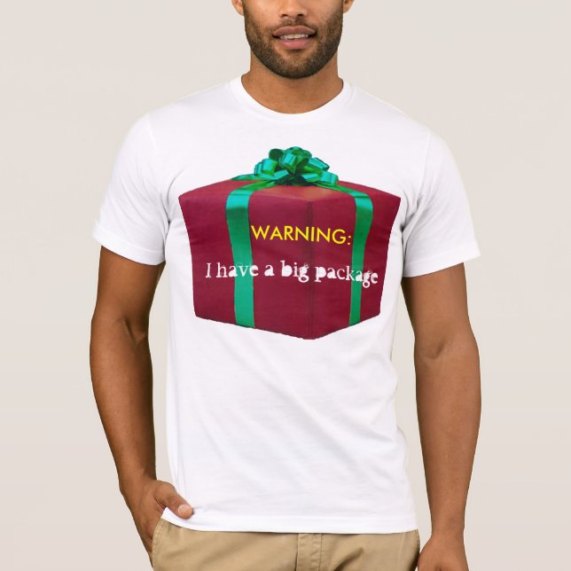 Varning: Stor paketT-tröja Tee (Framsida)