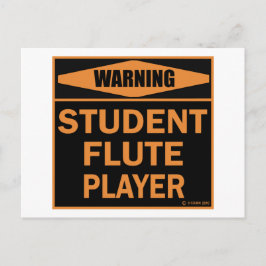 Varning Student Flash Player Vykort