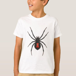 Varning: Svart Widow Spider T Shirt