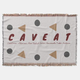 Varning Tänka, tack Filt