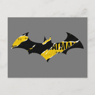 Varning Tape Batman Logotyp-vykort Inbjudan Vykort