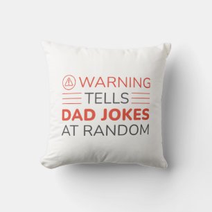 Varning Tells Pappa skämt i Random Kudde