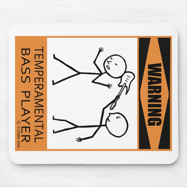 Varning Temperbasic Bass Player Musmatta (Framsidan)