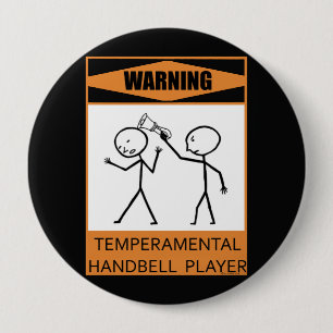Varning - Temperbasic Handbell Player Knapp