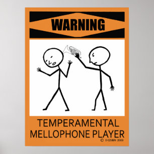 Varning Temperbasic Mellophone Player Poster
