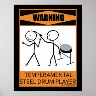 Varning Temperbasic Steel Drum Player Poster