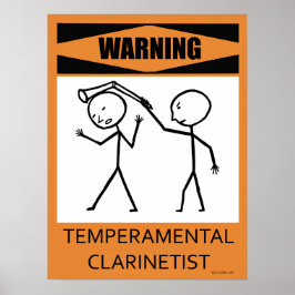 Varning Temperfundamental Clarinetist Poster