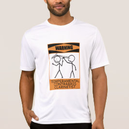 Varning Temperfundamental Contrabass Clarinetist T Shirt