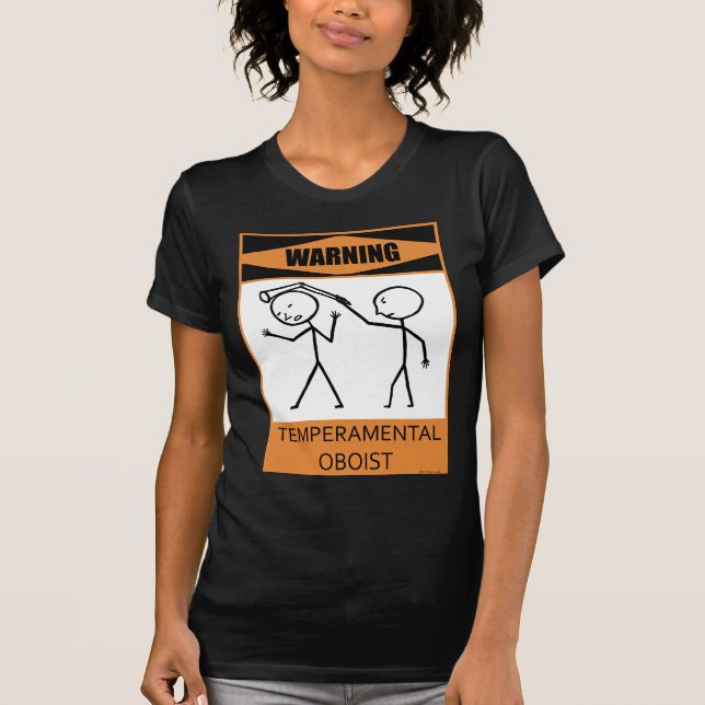 Varning - Temperfundamental Oboist Tee Shirt (Framsida)
